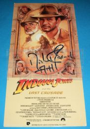 INDIANA JONES & THE LAST CRUSADEMichael Sheard signed Press