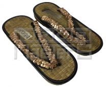 FLASH GORDONGold Sequin Sandals