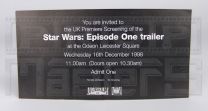 STAR WARS THE PHANTOM MENACETrailer Premiere Invitation